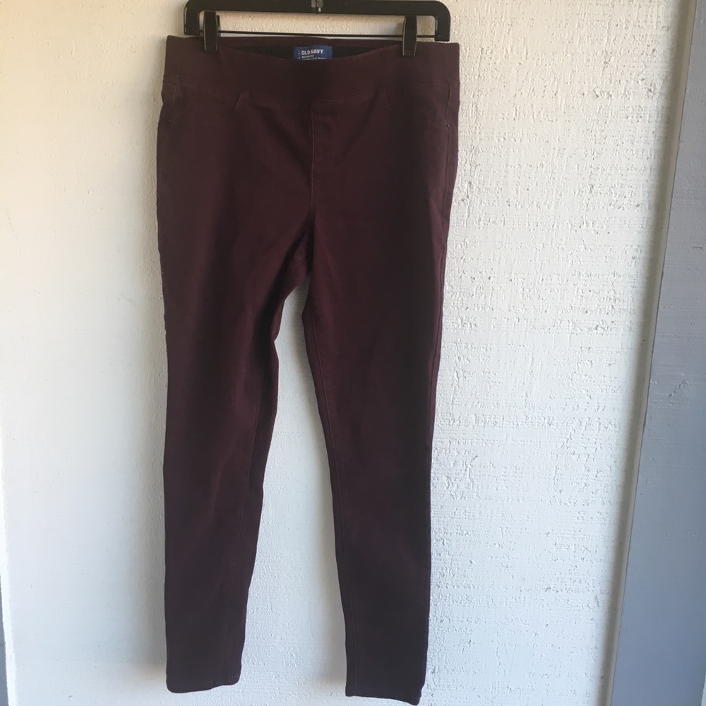 Old Navy plum color size 12 jeggings buttery soft